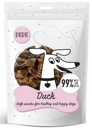 Paka Zwierzaka PEPE Mini Chunkies Duck (kaczka) 70g Paka Zwierzaka PEPE Mini Chunkies Duck (kaczka) 70g