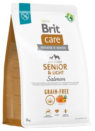Brit Care Grain Free Senior & Light Salmon 3kg Brit Care Grain Free Senior & Light Salmon 3kg
