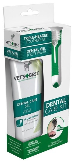 Vet's Best Dental żel + szczoteczka zestaw Adult Vet's Best Dental żel + szczoteczka zestaw Adult