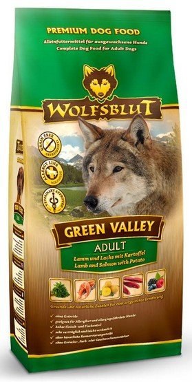 Wolfsblut Dog Green Valley - jagnię, łosoś i ziemniaki 2kg Wolfsblut Dog Green Valley - jagnię, łosoś i ziemniaki 2kg