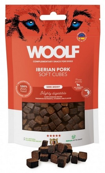 Woolf Soft Cubes Iberian Pork 100g Woolf Soft Cubes Iberian Pork 100g