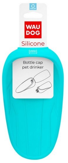 Collar WauDog Silicone Dysza do picia - końcówka 165x90mm niebieska