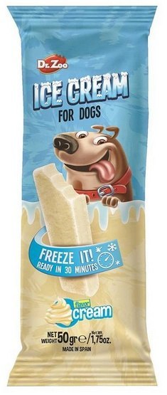 Dr.Zoo Ice Cream lody dla psów - cream 50g Dr.Zoo Ice Cream lody dla psów - cream 50g